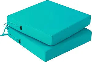 idee-home Outdoor Chair Cushions Set of 2, Waterproof Outdoor Seat Cushions
