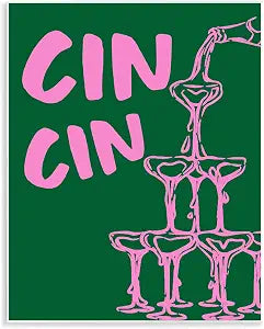 Stupell Industries Cin Phrase, 11 x 14 Inch Mounted Print on Wall Plaque