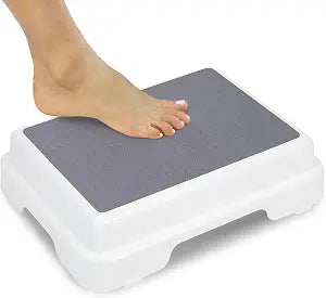 Vive Bath Shower Step Stool (4.5") - Slip Resistant, Stackable
