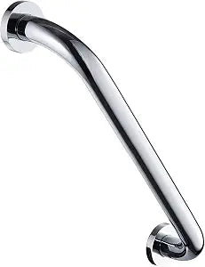 Shower Arms Grab bar for Bathroom Anti-Slip Safety Handrail Wall Grip Handle for Bathtub Toilet Slide Bars Brass Chrome Polished (16 INCH)