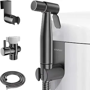 Handheld Toilet Bidet Jet Sprayer T-Valve & Hose Stainless Steel