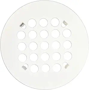 Westbrass Florestone Snap-In Shower Strainer, Powder Coat White, D3191-50