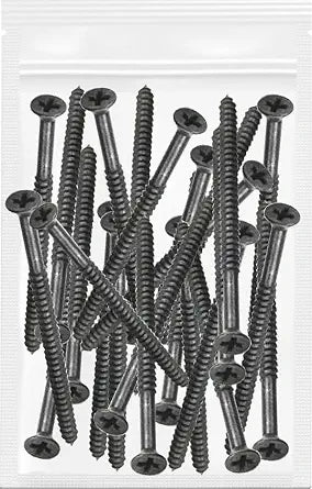 Oil Rubbed Bronze Wood Screws 9 X 3 Inch  Extra Long Door Hinge Screws - Door Security Screws - 24 Pack