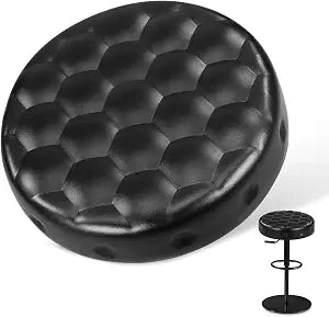 STOBAZA Bar Stool Replacement Black Seat 13 Inch Round Seat Cushion for Bar Stool Rolling Chair Replacement - Universal Standard Size