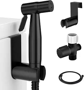 Handheld Bidet Sprayer for Toilet, Matte Black, Muslim Shower