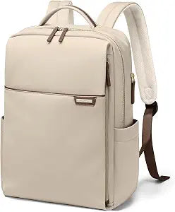 Laptop Backpack for Women, Work Business Traval Computer Backpacks with Laptop Compartment Waterproof Casual Daypack for Travel College,16Inch,Apricot