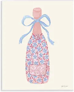 Pastel Coquette Champagne, 11 x 14 Inch Mounted Print on Wall Plaque