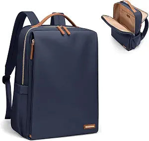 GOLF SUPAGS Stylish Laptop Backpack for Women Airline Approved Perfect for Work College and Travel Multi-Functional Casual Daypack Fits 15.6 Inch Notebook (Navy Blue)
