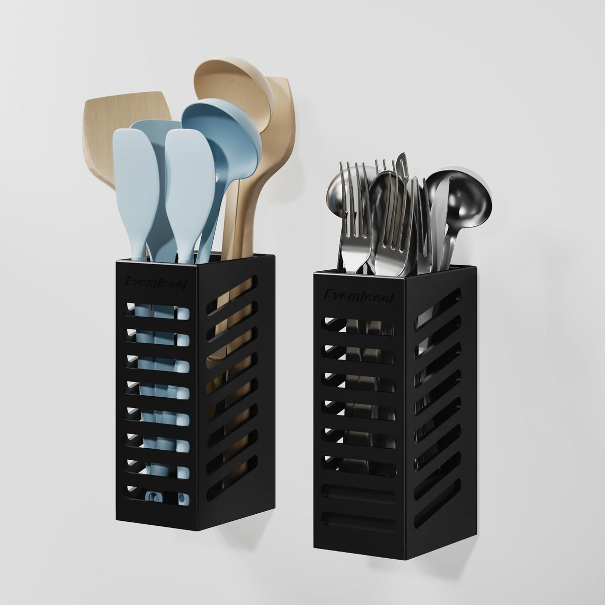 Magnetic kitchen Utensil Holder 2 pack Height-Adjustable Design