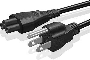 TNP 3 Prong AC Laptop Power Cord, IEC C5 to NEMA 5-15P, 3 Feet Cable