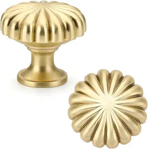 10 Pack Brushed Gold Cabinet Knobs, Vintage Cupboard Drawer Knobs Pulls