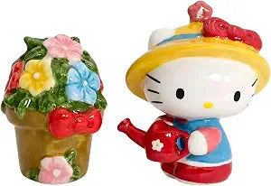 Blue Sky Clayworks Hello Kitty Garden S&P Set, Home & Kitchen Accessories, Ceramic, 24183