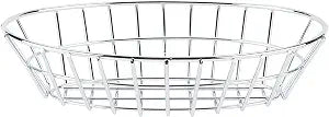 G.E.T. 4-20144 Chrome Oval Metal Wire Basket Metal Wire Baskets Collection
