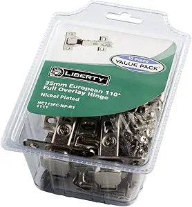 Liberty HC11SFC-NP-B1 35mm European 110-Degree Full Overlay Hinge