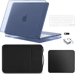 EooCoo for MacBook Neo Case 13 inch 2026, 6-in-1 Kit Accessories, Indigo