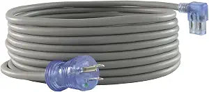 Conntek 25903 15-Amp 125-Volt Hospital Grade/Green Dot Cord 20-Foot SJT 14/3 105C NEMA 5-15P to IEC 320-C13 Left Angle