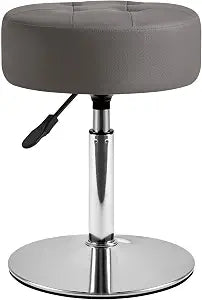IBUYKE Height Adjustable 360Swivel Vanity Stool Chair, Gray WBD025G
