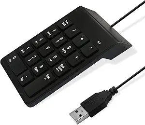 Numeric Keypad for Laptop, 10 Key USB Keypad, Portable Ultra Slim Mini Numpad External Numbers Keyboard Pad for Laptop PC Computer Desktop Surface Pro Notebook