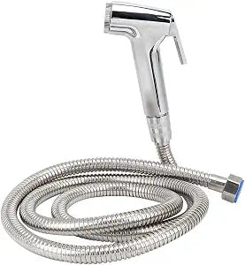 01 Toilet Sprayer, Handheld Bidet Sprayer Set G1/2in Bidets Handheld Bidet, ABS+Stainless Steel for Bathroom Bathroom Fixtures Toilet Bidet Supplies