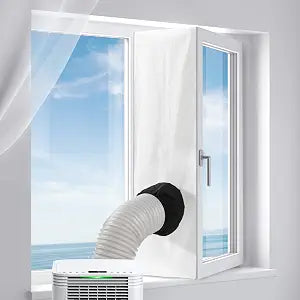 Portable AC Window Seal, 118"/300CM Window Vent Kit for Casement Window