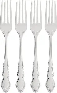 Oneida Dover Dinner Forks Silverware Set for 4, Flatware