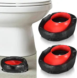SEWACC 2Pcs Offset Toilet Wax Ring Gasket Leakproof Seal Toilet Bowl Flange Replacement Easy Installation Bathroom Repair Kit