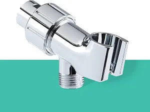 Showerhead Holder for Barumi Showerheads | Convenient Hands-Free Showering, Chrome Polish Finish, Universal Fit, Easy Installation, Metal Ball Joint 360 Flexible Rotation