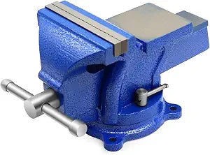 Nakkaa 4" Bench Vise Ductile Cast Iron Bench Vise with 360 Flexible Swivel Locking Base Heavy Duty Home Work 4 Inch Bench Vice 11IB/5KG