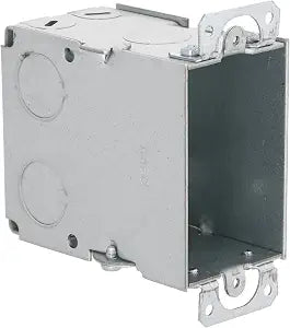 RACO 8601 3-1/2-Inch Deep, Gangable NMSC Clamps with Plaster Ears, 3-Inch by 2-Inch Switch Box