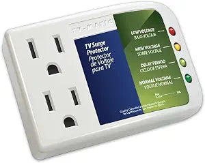 Electronic Voltage & Surge Protector for Smart TV, Game Consoles and Entertainment Center, Protects Against High and Low Voltage, Brownout, Spikes, Power Failure