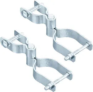4Pcs Chain Link Fence Gate Hinge Kit Male Post Hinge and Female Frame Hinge