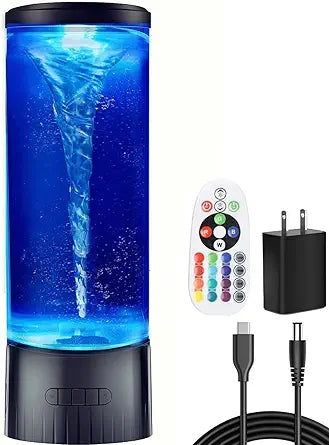 COLORLIFE LED Twister Hurricane Lamp - Large LED Sensory Vortex Light for Home Office Decoration, Holiday Birthday Party Gifts