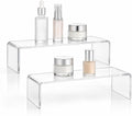 2 Pack Acrylic Medicine Cabinet Organizer Clear Shelves 2 Small