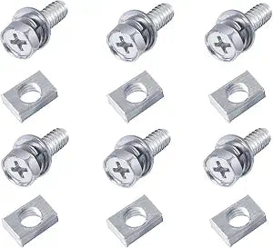 6 PCS Motorcycle Battery Bolts and Nuts,M6x16MM Bolts and Nuts Kit