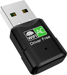 USB WiFi Adapter for Desktop PC, RENGOGA 600Mbps Dual Band 2.4G 5.8G Wireless WiFi Adapter for Laptop, Wireless Network Support Windows 11/10/8/7/Xp, USB Dongle for PC