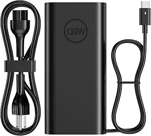 Dell Laptop Charger USB C 130W Type C AC Adapter for XPS Latitude Precision