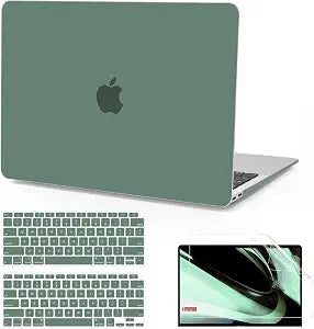 B BELK for MacBook Air 13 inch Case M1 2021 2020 2019 2018, Midnight Green