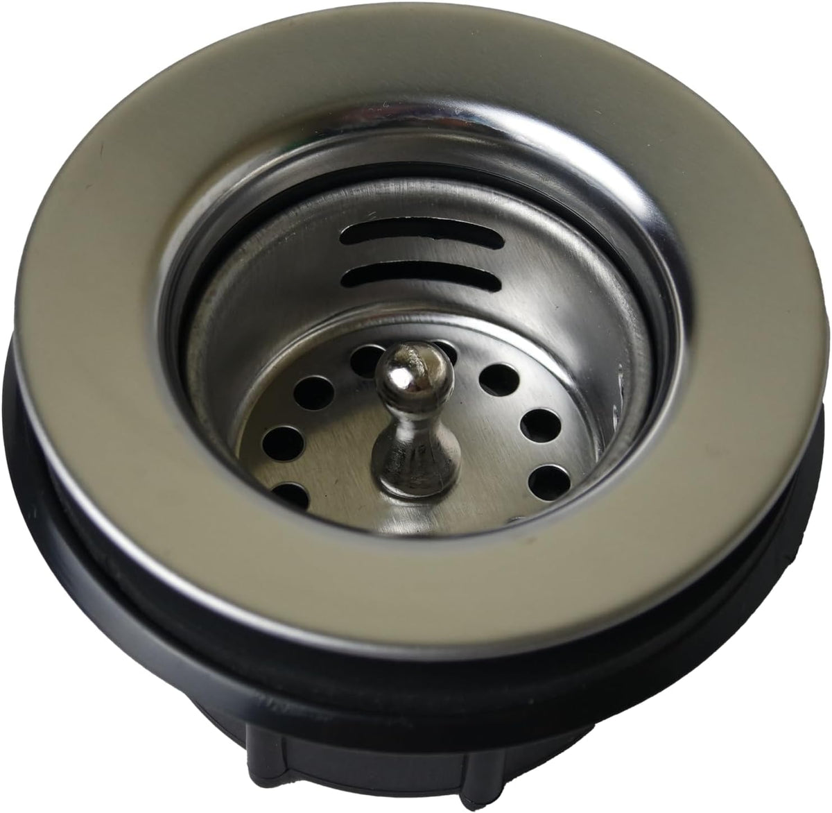 APEX RV Sink Drain with Removable Stainless Steel Strainer, fits (2 1/2 inch) Sink Opening, Fits (1 1/2 inch) Pipe Diameter for RV, Camper, Trailer, Marine Vessel, Cabin, and Bar Sink.