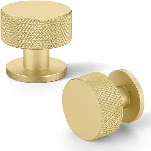 Gold Knurled Cabinet Knobs1-1/4 Inch Drawer Pulls20 Pack