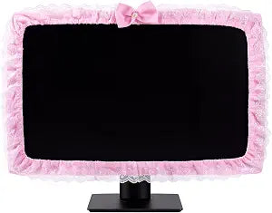 BowKnot Pink Monitor, Cute Computer Monitor Cover for 23''-26''