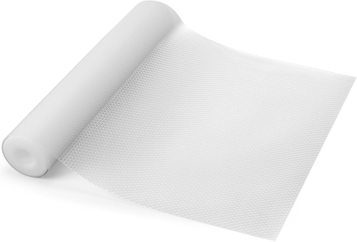 Cabinet & Drawer Shelf Liner, Non-Adhesive Clear EVA, 17.7"x236"