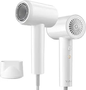 YAPOY Hair Dryer, 200 Million Ionic Blow Dryer, 110,000 RPM Fast Drying, Reduced Frizz, Intelligent Thermo-Control, Low Noise, Lightweight for Adult/Children/Dog, Home/Hotel/RV/Travel
