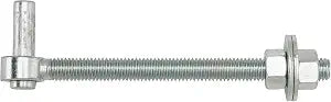 National Hardware Hook Bolt 1/2 in x 6 in Steel Zinc Plated, 2-Pack