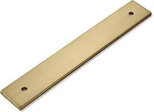 khtumeware 5 Pack 7" Square Backplate 6" 152mm Center-Center, Champagne Bronze Backplate for Pulls