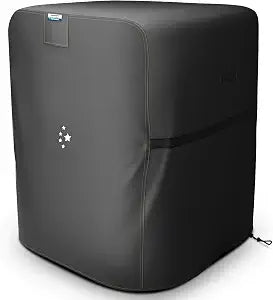 LIBZAKI Air Conditioner Cover Waterproof 600D Heavy Duty for Outside Units-Durable AC Cover Universal Sizes Square Fits up to 30 x 30 x 36inches-Black