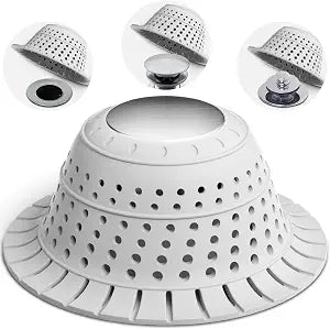 Bathtub Drain Strainer Silicone Bathroom Stopper Fixture Accessories
