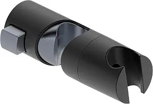 Hand-held Shower Head Holder for Sliding Bar, 360 Degree Rotation Sprayer Holder,Adjustable Holder for Slide Bar Slider Clamp Bathroom Replacement,Matte Black Finished