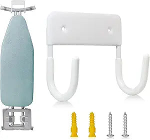 BiJun Ironing Board Hanger Wall Mount, Space Saving Laundry Room Organizer