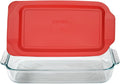 Pyrex 233 3-Qt Dish & 233-PC Red Lid - Made in USA