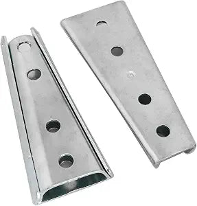 heyous 2 Sets 120x49mm Metal Silver Sectional Sofa Interlocking Connector Bed Parts Heavy Duty Interlocking Hangers Furniture Connector Bed Replacement Parts